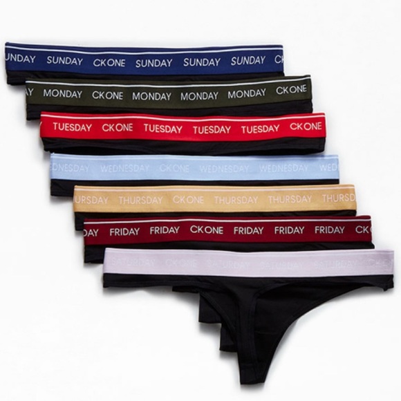 New Calvin Klein 7 Pack Days Of The Week Thongs size small⭐️⭐️⭐️⭐️ - Picture 7 of 16